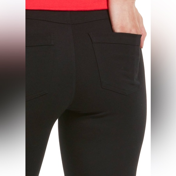 New Ladies HUE Ponte Leggings Black Pockets Large New with Tags - Picture 4 of 7